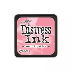 Tim Holtz, inchiostro di emergenza, mini pad inchiostro, rossetto indossato, cuscinetto inchiostro rosa - Foto 1 di 1