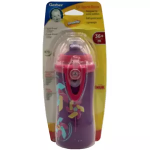 NUK Gerber Lil Sports Bottle 36m+ Purple 10 oz - Picture 1 of 2