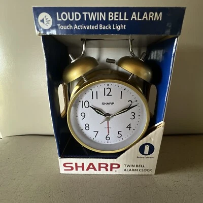 SPC800 AGUDO DOBLE CAMPANA TÁCTIL LUZ TRASERA ACTIVADA RELOJ DESPERTADOR NUEVO EN CAJA Foto 1 de 4