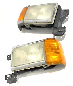 1987-1991 Ford F150 F250 F350 HEADLIGHT ASSEMBLY PAIR ORIGINAL OEM - Picture 1 of 15