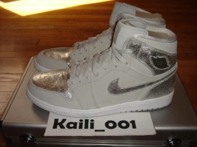 Nike Air Jordan 1 Retro HI SILVER Talla 12 25 Aniversario DB Fragmento Prohibido B Foto 1 de 4