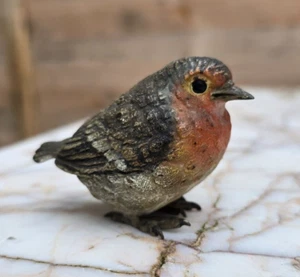 Austrian Cold painted Bronze Statue of a Robin - Probably Franz Bergman 4.75 cm - Picture 1 of 11