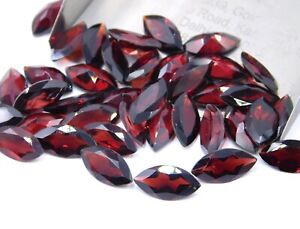 6X12 MM Natural Garnet Marquise Cut Lot Loose Gemstone For Jewelry Making G-572