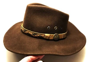 Outback Trading Co. Men’s Cowboy Hat 7 5/8 (XL) Broken Hill Collection Brown NIB - Picture 1 of 16