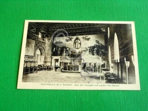 Cartolina Repubblica di San Marino - Sala del Consiglio col quadro del Ritrosi # - Picture 1 of 1