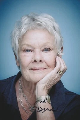 JUDI DENCH Original Autogramm signiertes 20x30 Großfoto Top Portrait - Bild 1 von 2