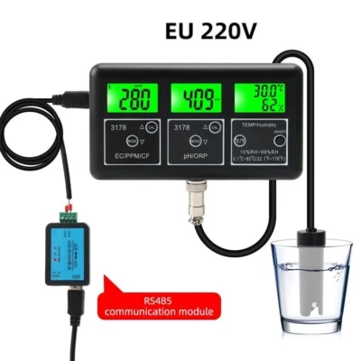 Water Quality Tester Monitor Analyzer PH ORP Multi-function Теmp Humidity Meter - Image 1 of 4