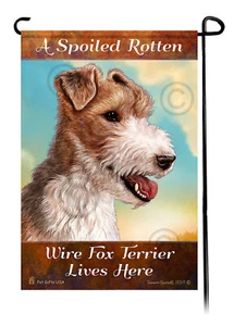 A Spoiled Rotten Wire Fox Terrier Lives Here - Picture 1 of 1