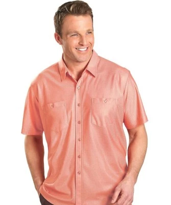 New Men's Size Large Shirt Extra Breathable Polyester VTG Retro Style Two Pocket - Image 1 of 2