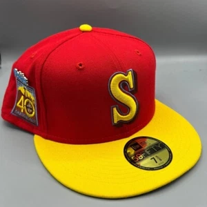 Seattle Mariners Mütze Herren 7 5/8 rot Superman 59Fifty New Era Fitted Cap - Bild 1 von 9