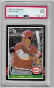 1985 Donruss Pete Rose #641 PSA 9 Mint Baseball Card. - Picture 1 of 1