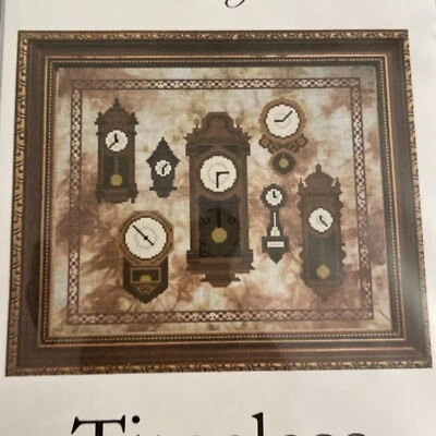 Timeless Cross Stitch Pattern Clocks on a wall  clock Yahnina Deisgns - Image 1 of 4