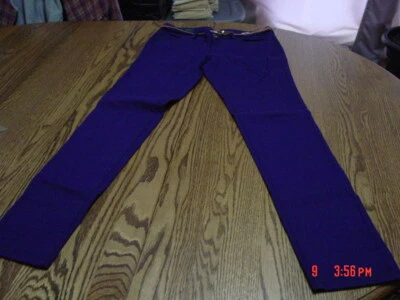 Pantalones de mezclilla ajustados morados de tiro bajo para mujer de City Streets Foto 1 de 4