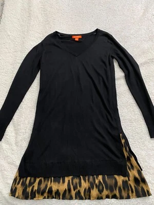 Mini vestido vaquero Joe Fresh para mujer talla XS negro manga larga (A24) Foto 1 de 4