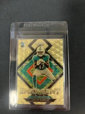 Prizm Rookie Card Emergent Jaylen Waddle Gold Vinyl 1/5