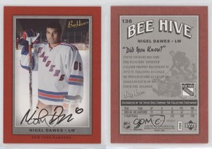 2006-07 Upper Deck Bee Hive Red Facsimile Signatures Nigel Dawes #136 Rookie RC