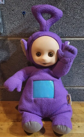 TINKY WINKY Talking Teletubbies  Plush Doll Toy Purple Playskool Vintage 1998 Cover