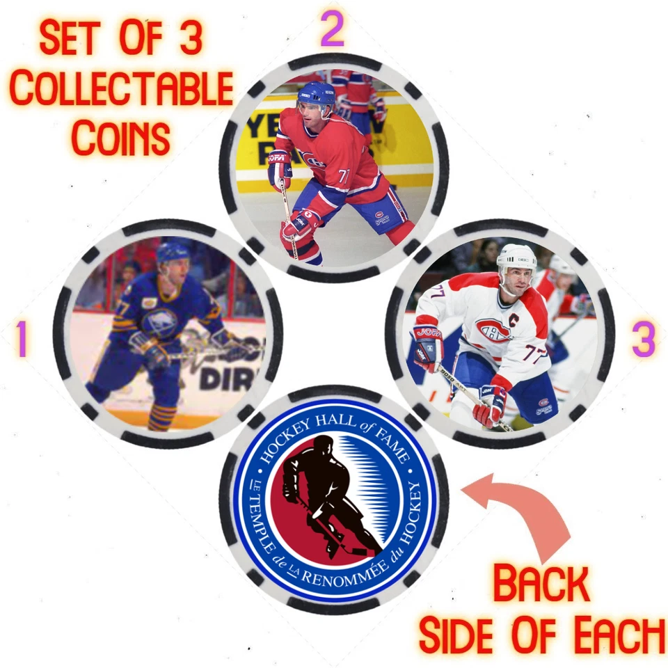 PIERRE TURGEON - HOCKEY HALL OF FAME - COLLECTABLE COIN SET - Image 1 of 2
