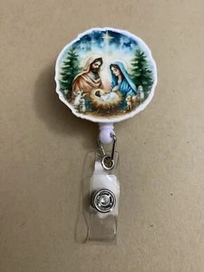 Bibel christliches Zitat einziehbar Abzeichenhalter Geschenk Schlüsselband Rolle Ausweis Krankenschwester - Bild 1 von 2