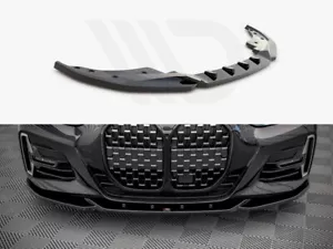 Difusor Frontal Difusor V4 Diseño Maxton Brillo Negro Para BMW 4 M-Pack G22 - Imagen 1 de 4