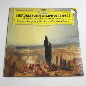 Mendelssohn/Abbado - Symphonien 4 & 5 LP Record (GER) - D G 415 974-1 EX/EX - Picture 1 of 4