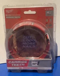 MILWAUKEE 108MM BIGHAWG - CARBIDE TEETH 49-56-9255 USA Made Quality Steel 108 Mm - Picture 1 of 7
