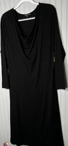 Jones New York Dress Womens 1X Collection Woman Cowl Neck Rayon Spandex New - Picture 1 of 11