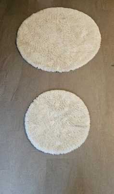 Kleine Wolke ~ Badteppich ~ Badematte ~ Creme ~ 100 & 60 cm ~ Set - Bild 1 von 3