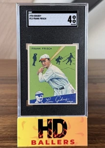 Frank Frisch 1934 Goudey Big League Chewing Gum #13 SGC 4 - St. Louis Cardinals - Picture 1 of 2