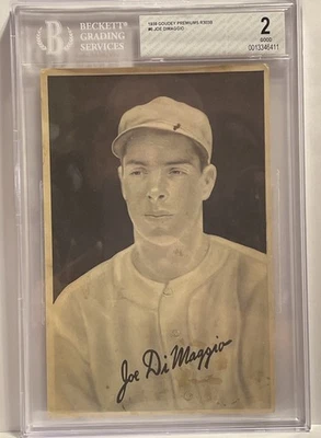 JOE DIMAGGIO 1939 Goudey Premiums R303-B  Card #6 Yankees BECKETT BGS 2 (GOOD) - Image 1 of 4