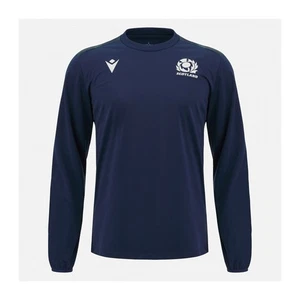 RUGBY SCOTLAND – TRAINING SWEATSHIRT ROUND NECK - MACRON - Season 2023/24 - Picture 1 of 4