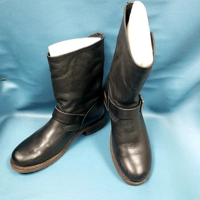 Botas altas Frye Veronica Moto Engineer con hebilla para mujer talla 7 Foto 1 de 4