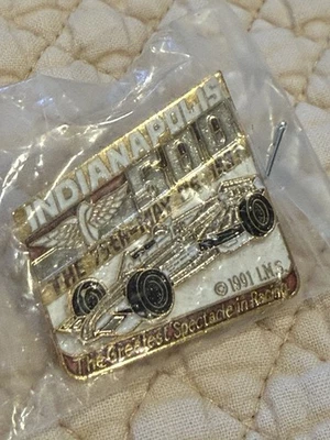 Indianapolis 500 Lapel Pin 75th Anniversary May 26, 1991 Enamel 3D Indy Racecar - Image 1 of 4