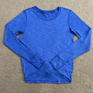 Lululemon Beat The Heat Long Sleeve Heathered Blazer Blue Size 6 - Picture 1 of 5