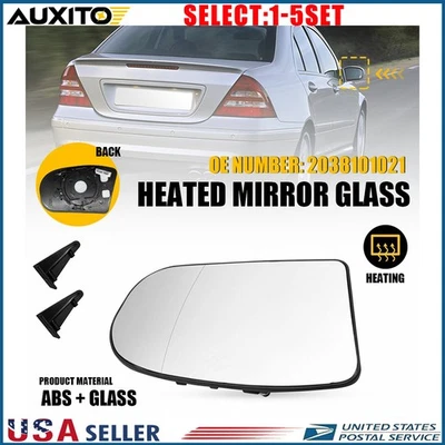 Espejo retrovisor térmico vidrio pasajero 1-5X Fit Mercedes Benz E320 E350 4Matic W211 03-06 Foto 1 de 4