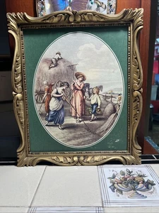Vintage Print Plastic Frame - Picture 1 of 3