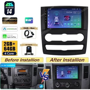 9" 2+64G Android 14 Autoradio GPS Navi DAB+ Kam Carplay Für VW Crafter 2006-2016 - Bild 1 von 10