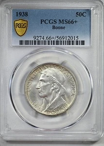 1938 Boone Classic Commemorative Half Dollar 50C PCGS MS66+ - Picture 1 of 6