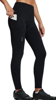 Baleaf Women’s Winter Cycling Pants Padded Fleece Lined Black Leggings Large - Image 1 of 4