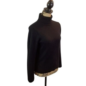 Maglione girocollo Petite Sophisticate Medium EF lana merino italiana nero - Foto 1 di 9