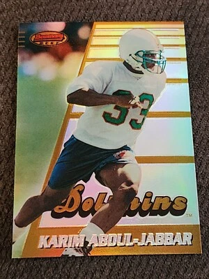 1996 Bowman's Best Karim Abdul-Jabbar #155 Rookie Refractor (RC) NM/MINT - Image 1 of 3