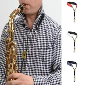 More details for alto sax saxophone neck strap hook metal sax holder sax strap