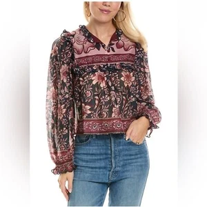 FARM Rio Ainika Charm Print Top Size Small - Picture 1 of 9