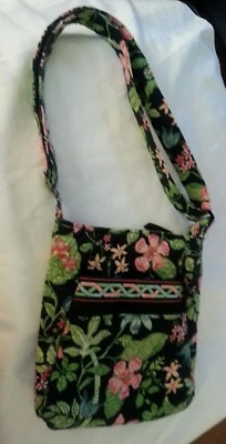 VERA BRADLEY 2 PC Botanica Medium Hipster Crossbody Purse & Hook on Accessory - Image 1 of 4