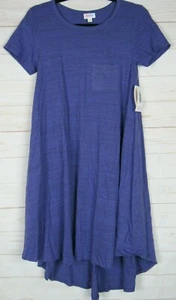 Lularoe Damen Carly lila mit schwarz meliert Kleid Größe XXS Neu mit Etikett - Bild 1 von 3