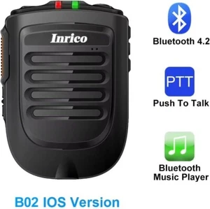 Inrico ANYSECU Wireless PTT Mic B01 Zello PTT Button Speaker iOS Android - Picture 1 of 8