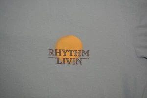 Camicia S Green Rhythm Livin Wave Rhythm Vintage Made In China - Foto 1 di 5