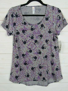Lularoe Women's Disney Classic T Gray with Purple Minnie Ears Top Size XS NWT - Picture 1 of 3