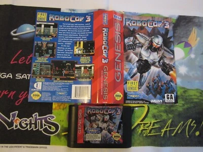 RoboCop 3 for Sega Genesis - Cart, Insert - Flying Edge, Orion - Great Condition - Image 1 of 4