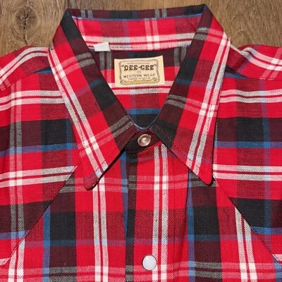 Camisa De Colección Dee Cee Perla A Presión Washington Años 60 70 Oeste EE. UU. NOS Para Hombres 15.5 32 Foto 1 de 4